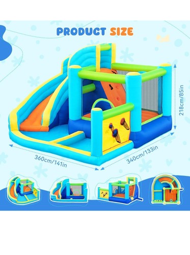 Inflatable bouncy castle - inflatable, water