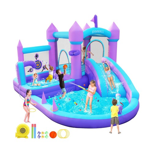Water bounce house with - bounce, slide