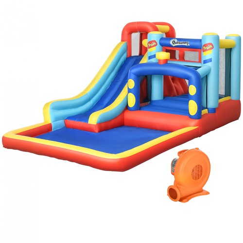 Inflatable bouncy castle - , with