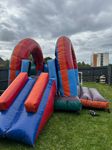 Bouncy castle with slide - castle,