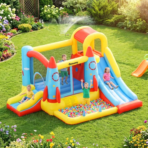 Bouncy castle with slide pool - bouncy,